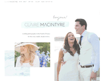 Tablet Screenshot of clairemacintyre.com